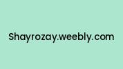 Shayrozay.weebly.com Coupon Codes