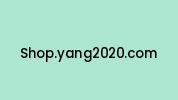 Shop.yang2020.com Coupon Codes