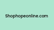 Shophopeonline.com Coupon Codes
