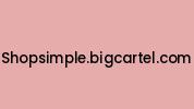 Shopsimple.bigcartel.com Coupon Codes