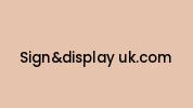 Signanddisplay-uk.com Coupon Codes