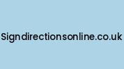 Signdirectionsonline.co.uk Coupon Codes