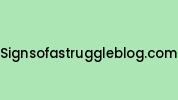 Signsofastruggleblog.com Coupon Codes
