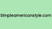 Simpleamericanstyle.com Coupon Codes