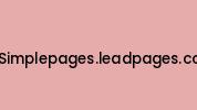 Simplepages.leadpages.co Coupon Codes
