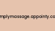 Simplymassage.appointy.com Coupon Codes