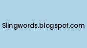 Slingwords.blogspot.com Coupon Codes