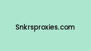 Snkrsproxies.com Coupon Codes