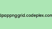 Spappnggrid.codeplex.com Coupon Codes
