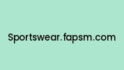 Sportswear.fapsm.com Coupon Codes