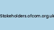 Stakeholders.ofcom.org.uk Coupon Codes