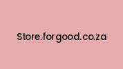 Store.forgood.co.za Coupon Codes
