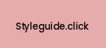 styleguide.click Coupon Codes