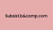 Subsist.bandcamp.com Coupon Codes