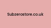 Subzerostore.co.uk Coupon Codes