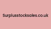 Surplusstocksales.co.uk Coupon Codes