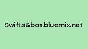 Swift.sandbox.bluemix.net Coupon Codes