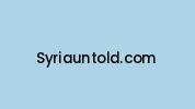 Syriauntold.com Coupon Codes
