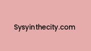 Sysyinthecity.com Coupon Codes