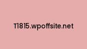 T1815.wpoffsite.net Coupon Codes