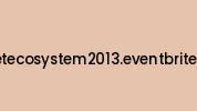 Tabletecosystem2013.eventbrite.com Coupon Codes