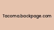 Tacoma.backpage.com Coupon Codes