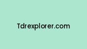 Tdrexplorer.com Coupon Codes