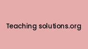Teaching-solutions.org Coupon Codes