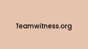 Teamwitness.org Coupon Codes
