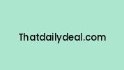 Thatdailydeal.com Coupon Codes