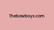 Thebowboys.com Coupon Codes