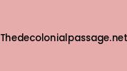 Thedecolonialpassage.net Coupon Codes