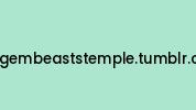 Thegembeaststemple.tumblr.com Coupon Codes