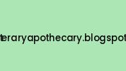 Theliteraryapothecary.blogspot.com Coupon Codes