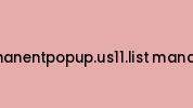 Thepermanentpopup.us11.list-manage1.com Coupon Codes