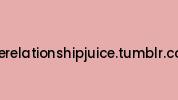 Therelationshipjuice.tumblr.com Coupon Codes