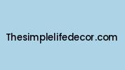Thesimplelifedecor.com Coupon Codes