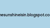 Thesunshineisin.blogspot.com Coupon Codes