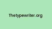 Thetypewriter.org Coupon Codes