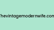 Thevintagemodernwife.com Coupon Codes
