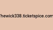 Thewick338.ticketspice.com Coupon Codes