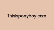 Thisisponyboy.com Coupon Codes
