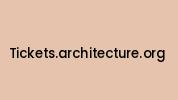 Tickets.architecture.org Coupon Codes