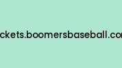 Tickets.boomersbaseball.com Coupon Codes