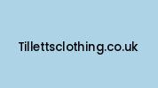 Tillettsclothing.co.uk Coupon Codes