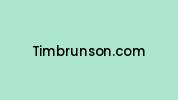 Timbrunson.com Coupon Codes