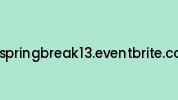 Tnspringbreak13.eventbrite.com Coupon Codes