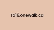 To16.onewalk.ca Coupon Codes