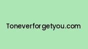Toneverforgetyou.com Coupon Codes