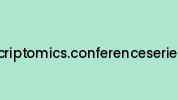 Transcriptomics.conferenceseries.com Coupon Codes